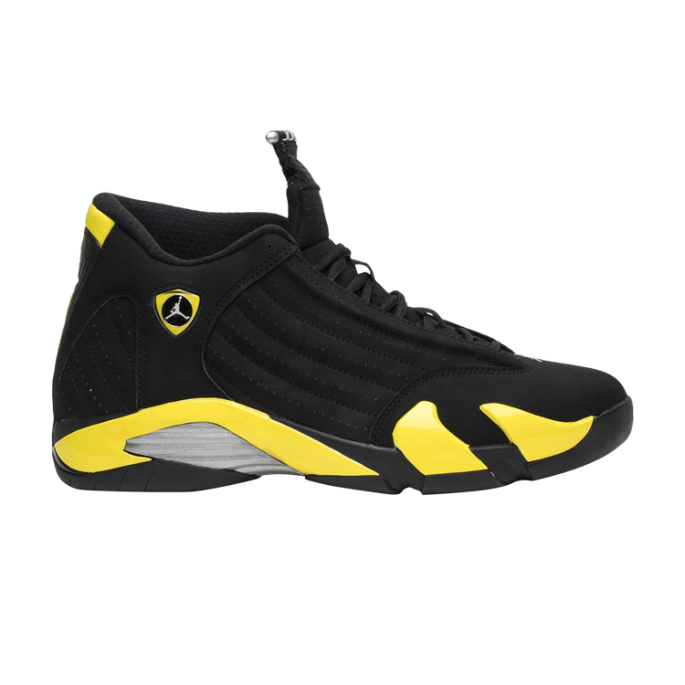 Air Jordan 14 Retro 'Thunder' Sample — Black/Vibrant Yellow/White