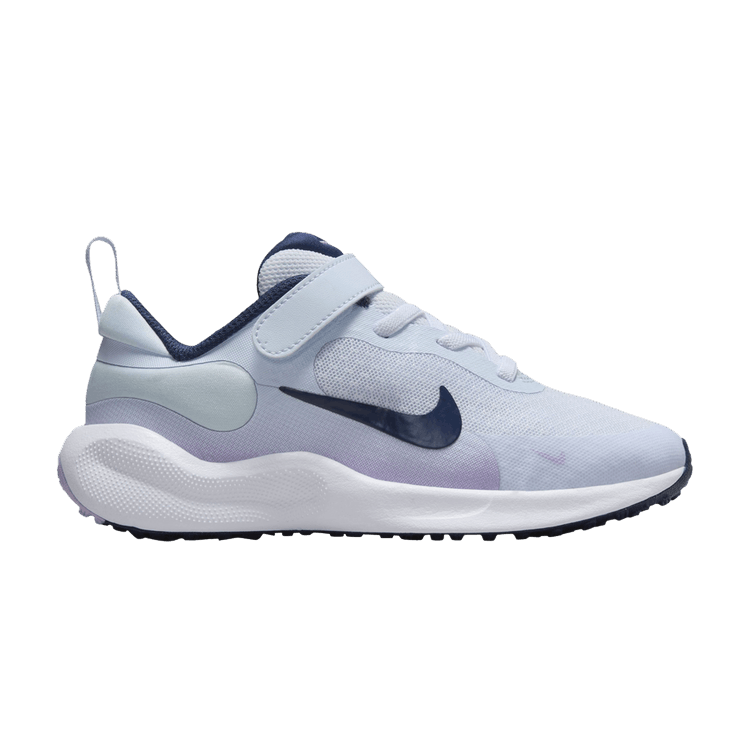 Nike Revolution 7 PS 'Football Grey Lilac Bloom' — Football Grey/Lilac Bloom/Lilac/Midnight Navy
