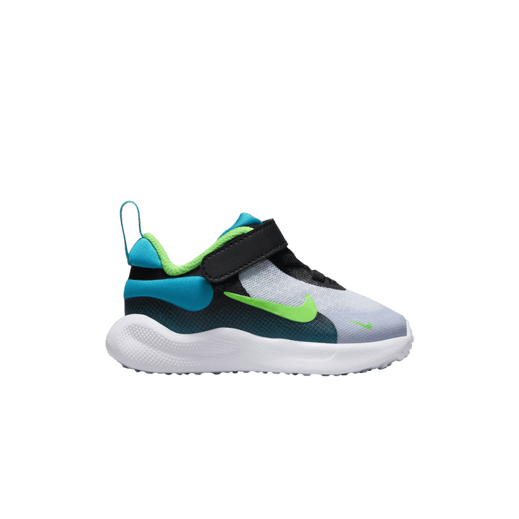 Nike Revolution 7 TD 'Football Grey Green Strike' — Black/Football Grey/Aquamarine/Green Strike