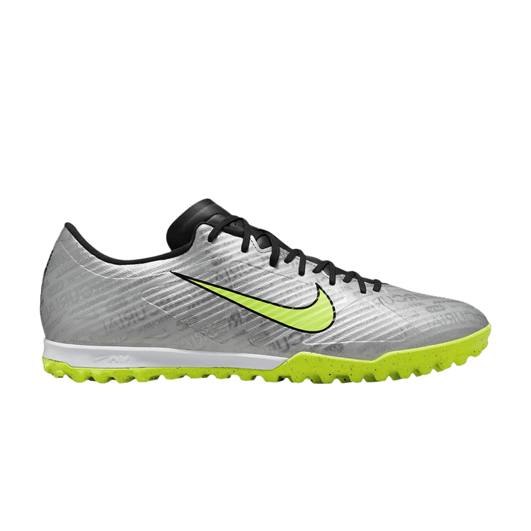 Nike Zoom Mercurial Vapor 15 Academy TF '25th Anniversary Pack' — Metallic Silver/Black/Volt/Volt