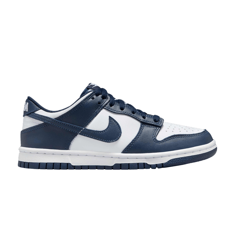 Nike Dunk Low GS 'Midnight Navy' — White/White/Midnight Navy