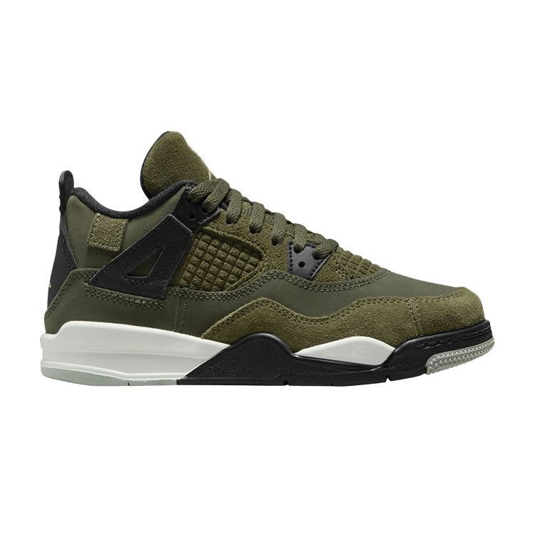 Air Jordan 4 Retro SE Craft PS 'Olive' — Medium Olive/Pale Vanilla/Khaki/Black/Sail
