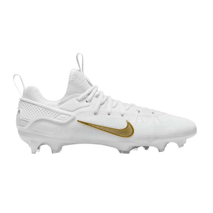 Nike Huarache 9 Elite Low LAX 'White Metallic Vivid Gold' — White/White/Metallic Vivid Gold