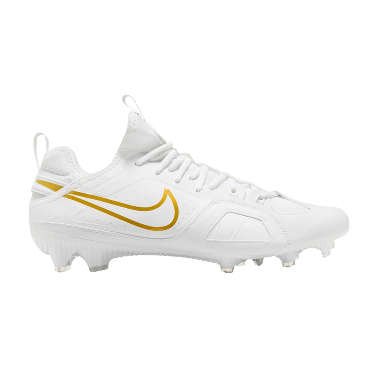 Nike Huarache 9 Varsity LAX 'White Metallic Vivid Gold' — White/White/Metallic Vivid Gold
