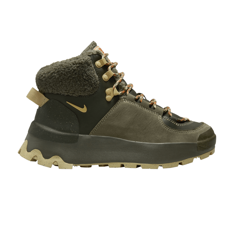Nike Wmns City Classic Premium 'Cargo Khaki Sesame' — Cargo Khaki/Medium Olive/Campfire Orange/Sesame