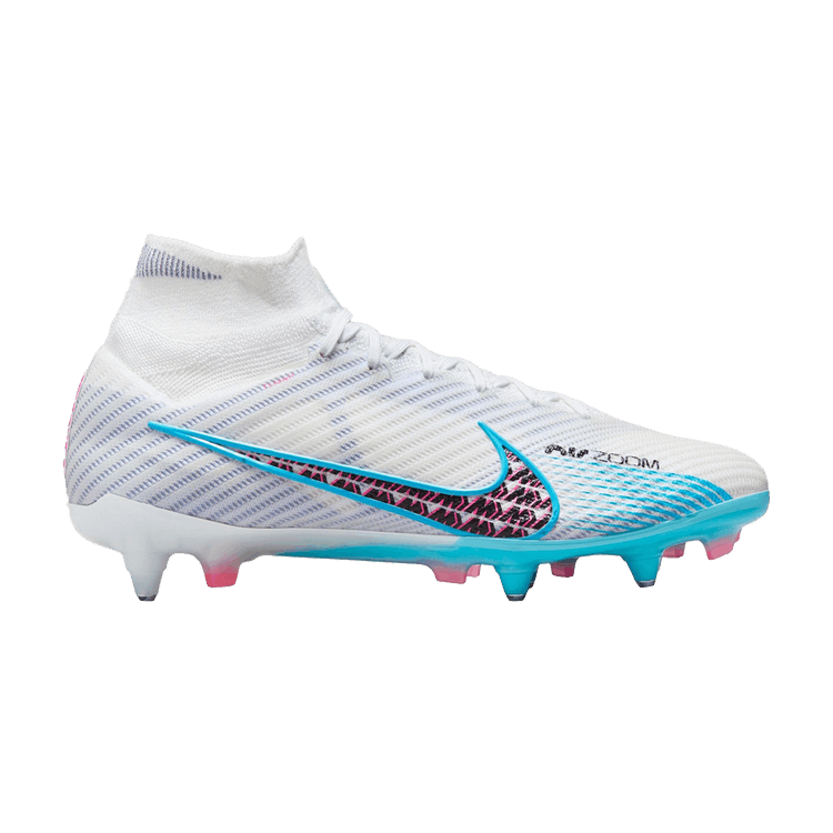 Nike Zoom Mercurial Superfly 9 Elite SG-Pro AC 'Blast Pack' — White/Pink Blast/Indigo Haze/Baltic Blue
