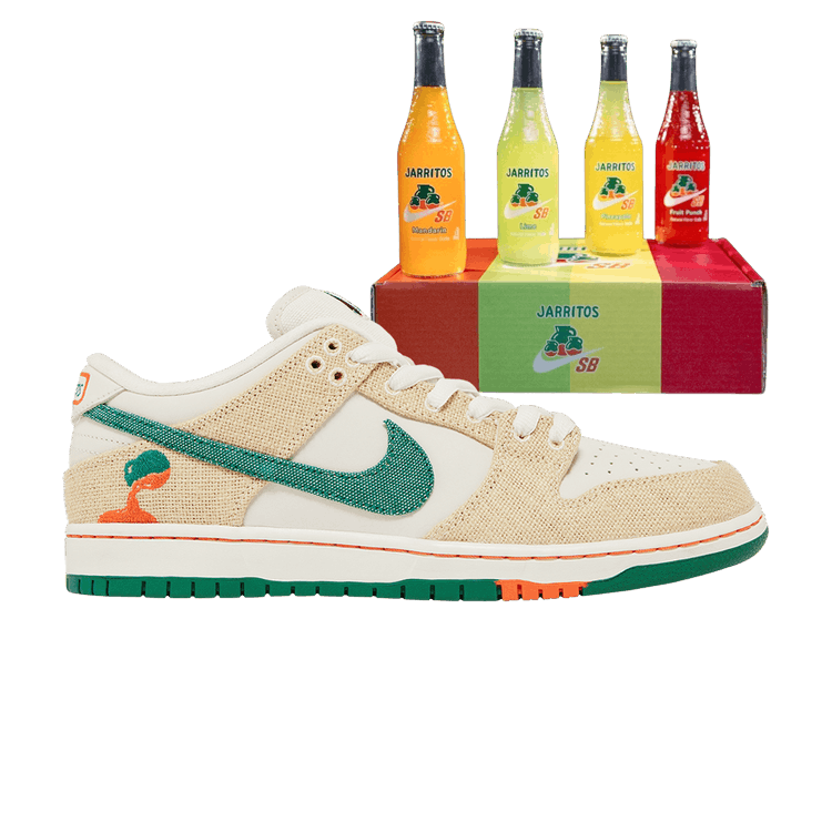 Jarritos x Nike Dunk Low SB Special Box Friends &amp; Family — Phantom/Safety Orange/Malachite