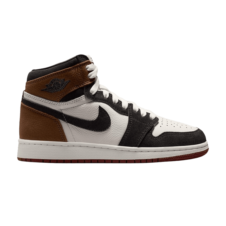Air Jordan 1 High OG GS 'Love The Game' — Shadow Brown/Soft Pearl/Light British Tan/Pale Ivory/Muslin/Team Red