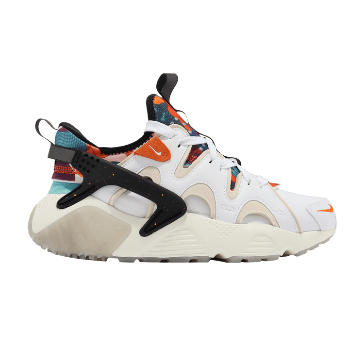 Nike Wmns Air Huarache Craft 'Lunar New Year' — White/Safety Orange/Sail White/Sand White/Washed Teal