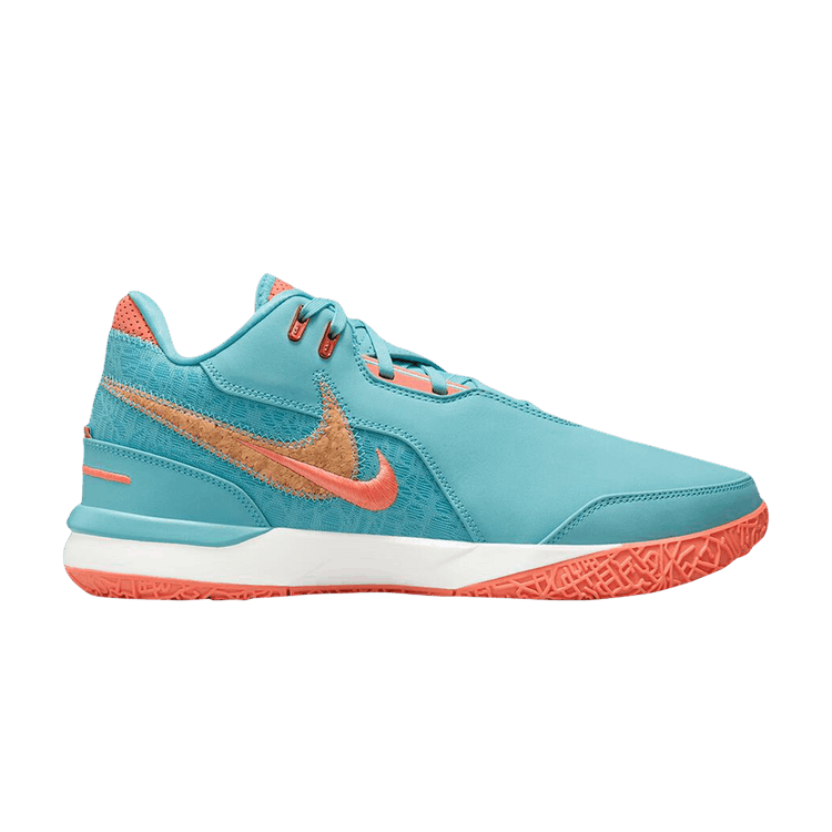 Nike Zoom LeBron NXXT Gen AMPD EP 'Miami' — Mineral Blue/Light Wild Mango/Sail