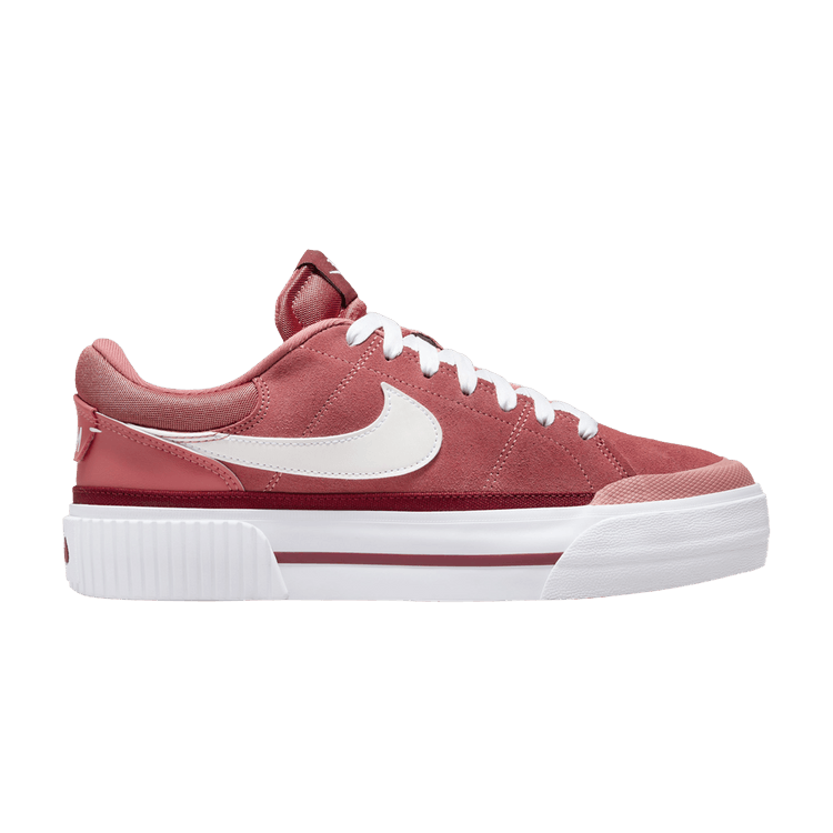 Nike Wmns Court Legacy Lift 'Valentine's Day 2024' — Adobe/Team Red/Dragon Red/White