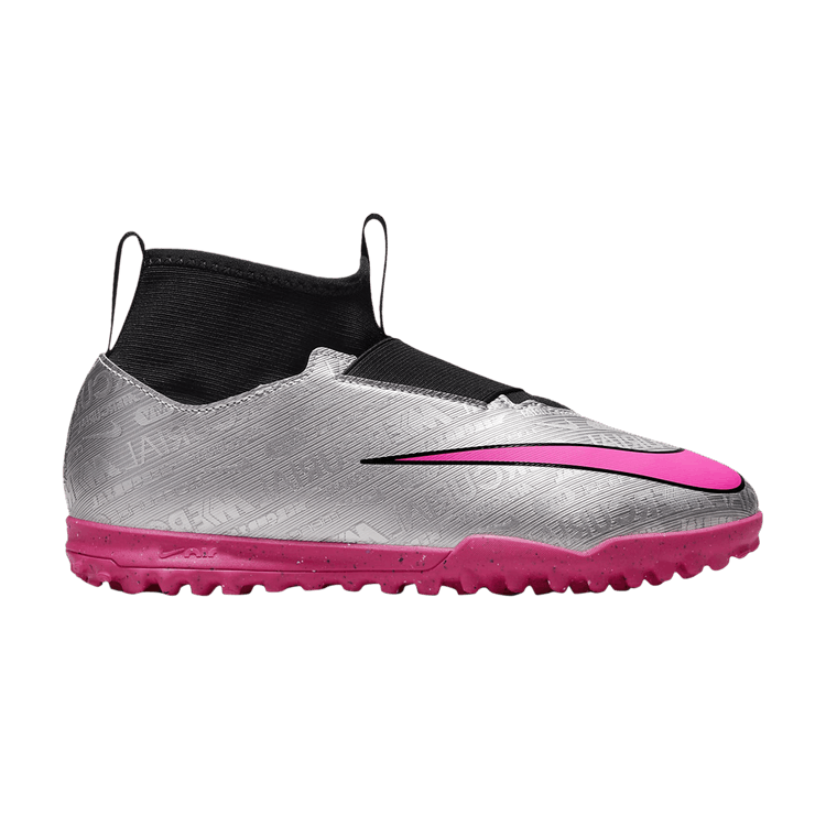 Nike Zoom Mercurial Superfly 9 Academy TF GS '25th Anniversary Pack' — Metallic Silver/Black/Volt/Hyper Pink