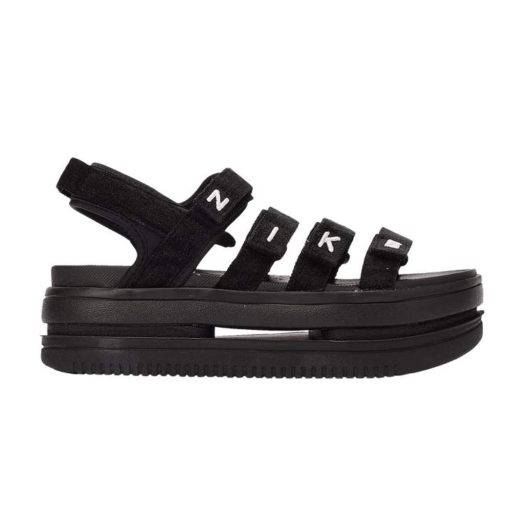 Nike Wmns Icon Classic Sandal SE NA 'Black' — Black/White/Black