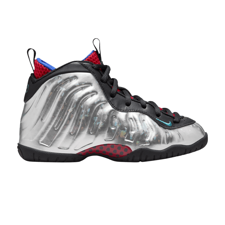 Nike Little Posite One PS 'All-Star' — Metallic Silver/Dusty Cactus/Black/Game Royal