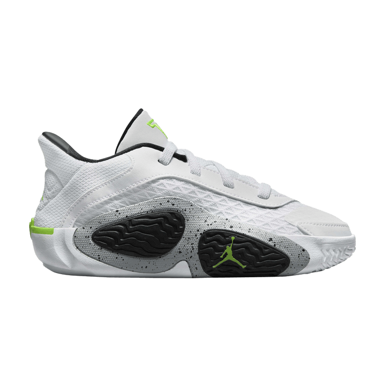 Air Jordan Tatum 2 PS 'Neon' — White/Black/Wolf Grey/Electric Green