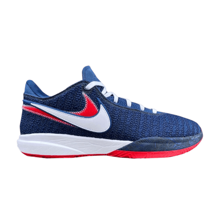 Nike LeBron 20 'Duquesne University Away' PE — Navy/White/University Red
