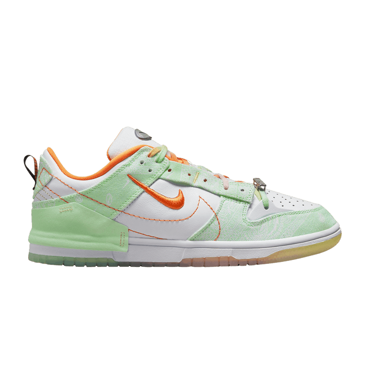 Nike Wmns Dunk Low Disrupt 2 'Mint Foam Paisley' — White/Safety Orange/Mint Foam