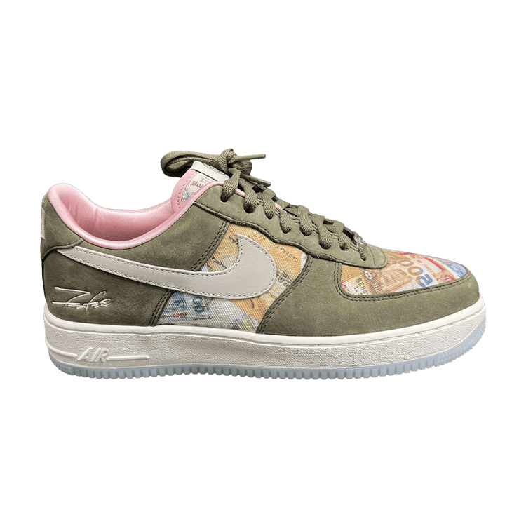 Futura x Nike Air Force 1 Low 'For The Love Of Money' — Medium Olive/Sail/Ice
