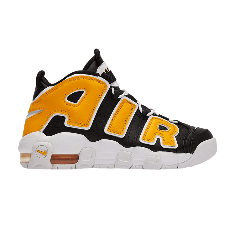 Nike Air More Uptempo GS 'Be True To Her School' — Black/University Gold/White