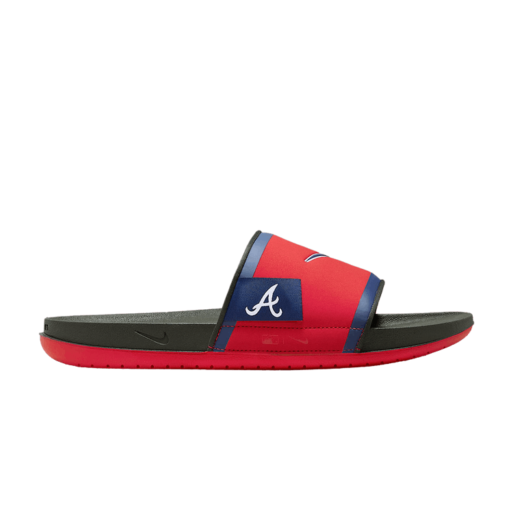 NFL x Nike Offcourt Slide 'Atlanta Braves' 2024 — Sport Red/Dark Smoke Grey/Midnight Navy