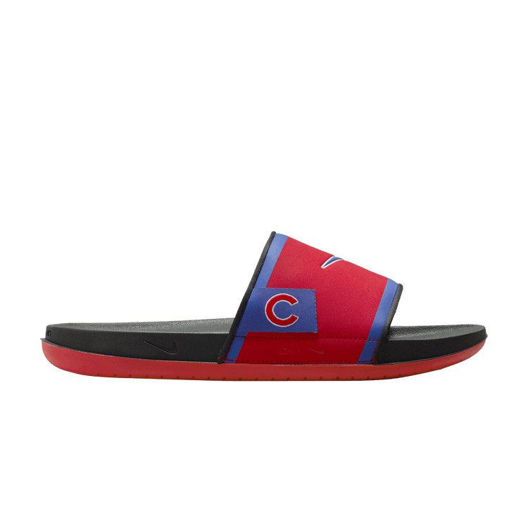 MLB x Nike Offcourt Slide 'Chicago Cubs' — Sport Red/Dark Smoke Grey/Rush Blue