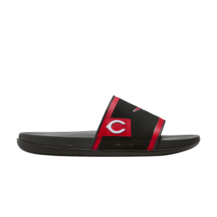 Nike MLB x Offcourt Slide 'Cincinnati Reds 2024' — Black/Dark Smoke Grey/Sport Red