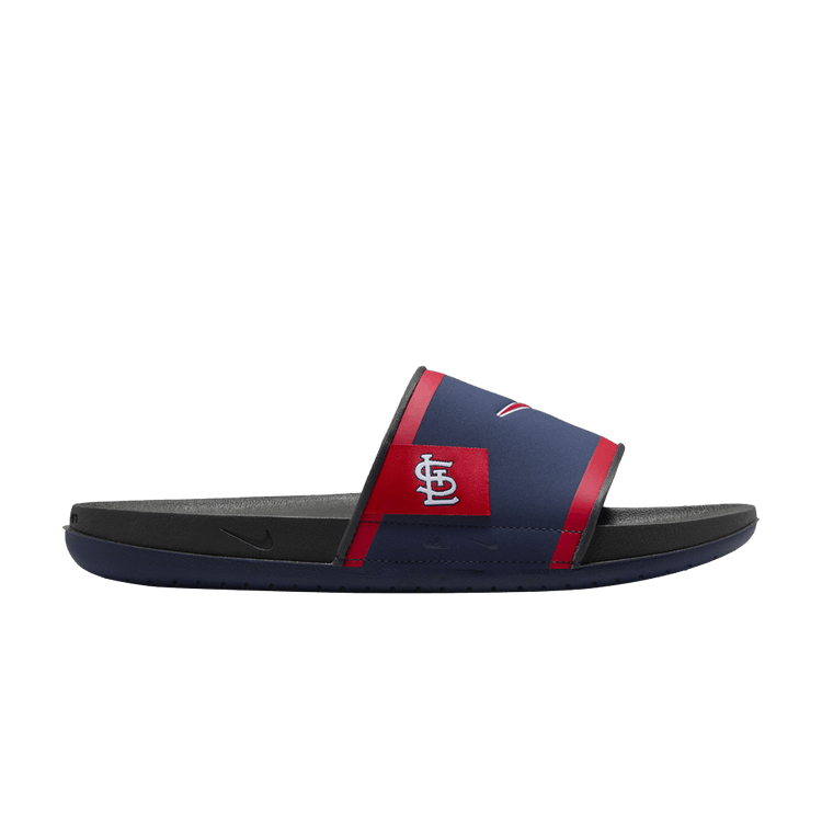 MLB x Nike Offcourt Slide 'St. Louis Cardinals' — Midnight Navy/Dark Smoke Grey/Sport Red