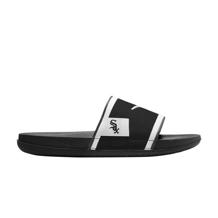 Nike MLB x Offcourt Slide 'Chicago White Sox 2024' — Black/Dark Smoke Grey/White
