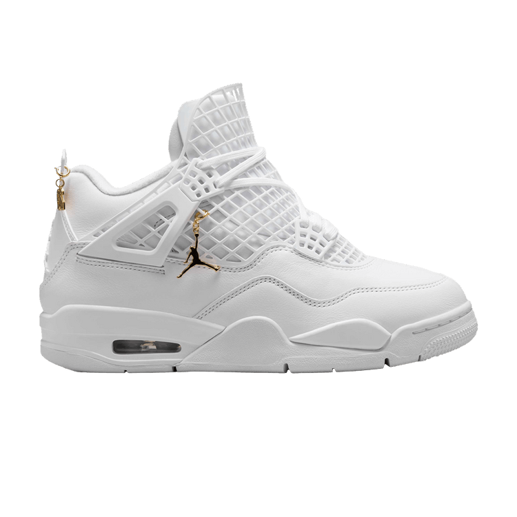 Wmns Air Jordan 4 Retro 'Net - White' — White/Phantom/Metallic Gold