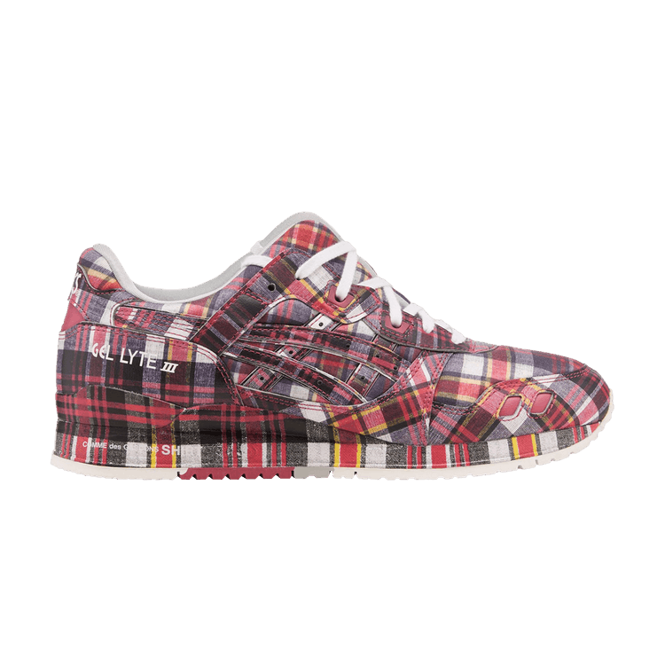 Comme des Garçons SHIRT x ASICS Gel Lyte 3 '07 Remastered 'Red Plaid' — Red