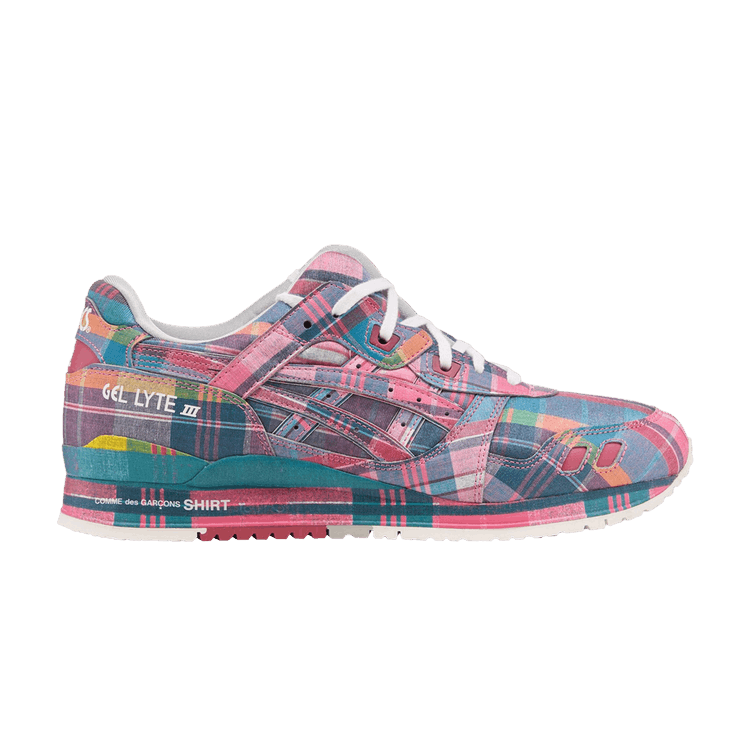 Comme des Garçons SHIRT x ASICS Gel Lyte 3 '07 Remastered 'Pink Plaid' — Pink/Multi