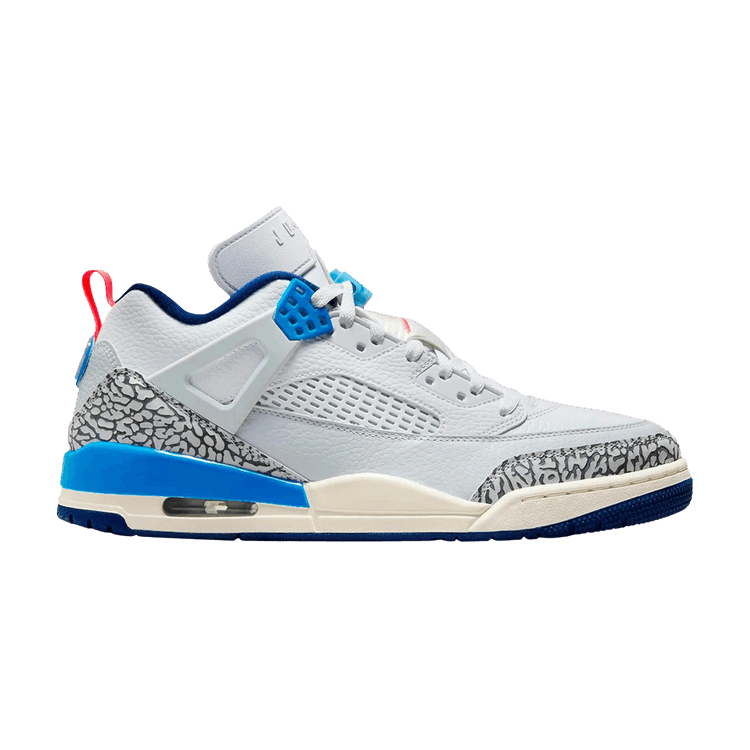 Air Jordan Spizike Low 'White Blue Void' — White/Hot Lava/Pure Platinum/Blue Void