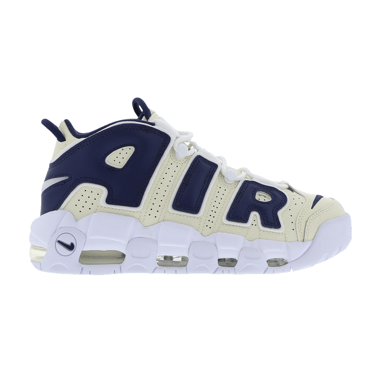 Nike Wmns Air More Uptempo 'Coconut Milk Midnight Navy' — Coconut Milk/White/Midnight Navy