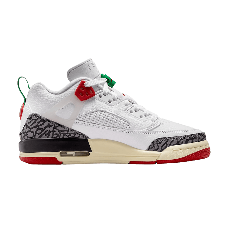 Air Jordan Spizike Low GS 'White' — White/Coconut Milk/Black/Varsity Red