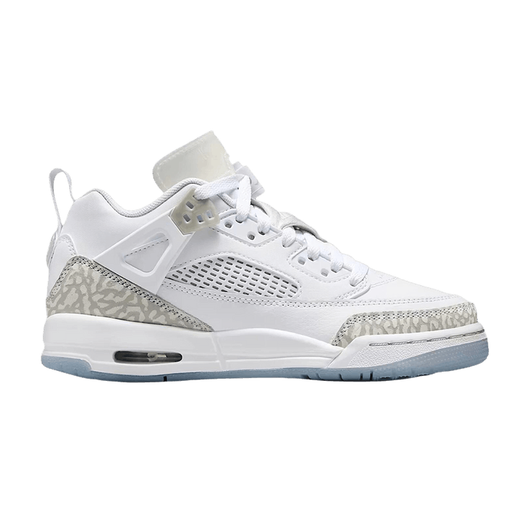 Air Jordan Spizike Low GS 'White Neutral Grey Barely Blue' — White/Metallic Silver/Barely Blue/Neutral Grey