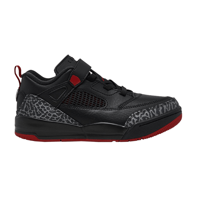 Air Jordan Spizike Low PS 'Bred' — Black/Gym Red/Cool Grey/Sail