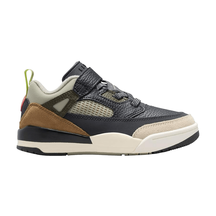 Air Jordan Spizike Low PS 'Anthracite Mango Cargo Khaki' — Anthracite/Light Wild Mango/Cargo Khaki/Spruce Fog