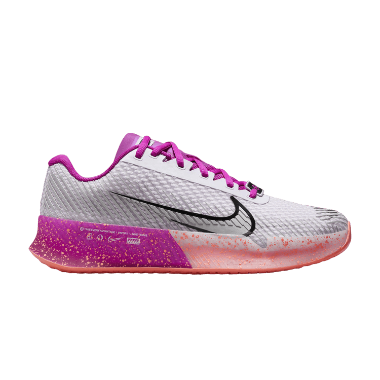 Wmns NikeCourt Air Zoom Vapor 11 Premium HC 'NYC Tournament Pack' — Barely Grape/Vivid Grape/Light Wild Mango/Metallic Silver