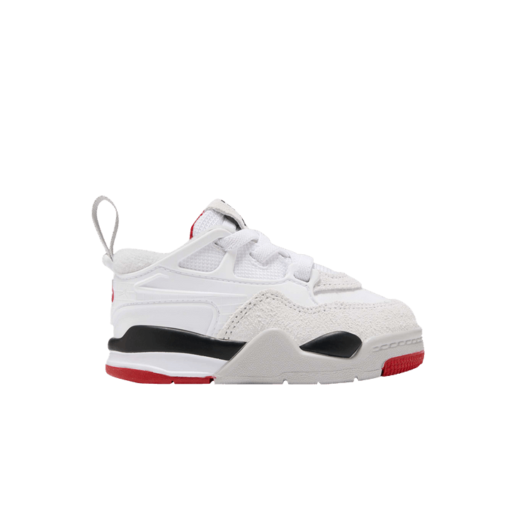 Air Jordan 4 RM TD 'White Fire Red' — White/Black/Neutral Grey/Varsity Red