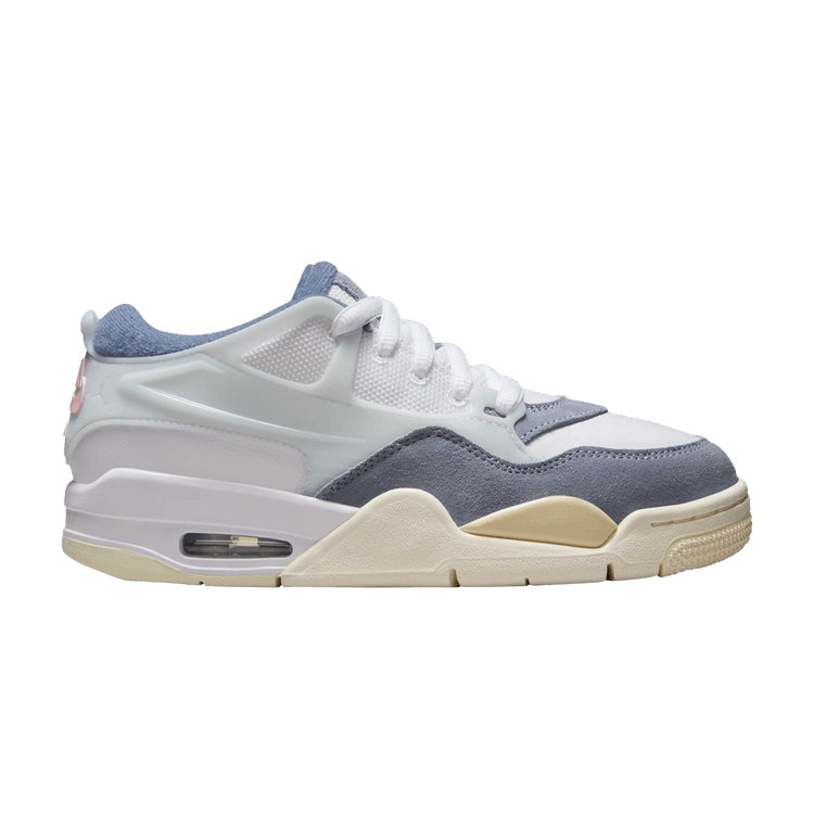 Air Jordan 4 RM GS 'Diffused Blue Ashen Slate' — White/Prism Pink/Diffused Blue/Ashen Slate/Football Grey/Coconut Milk