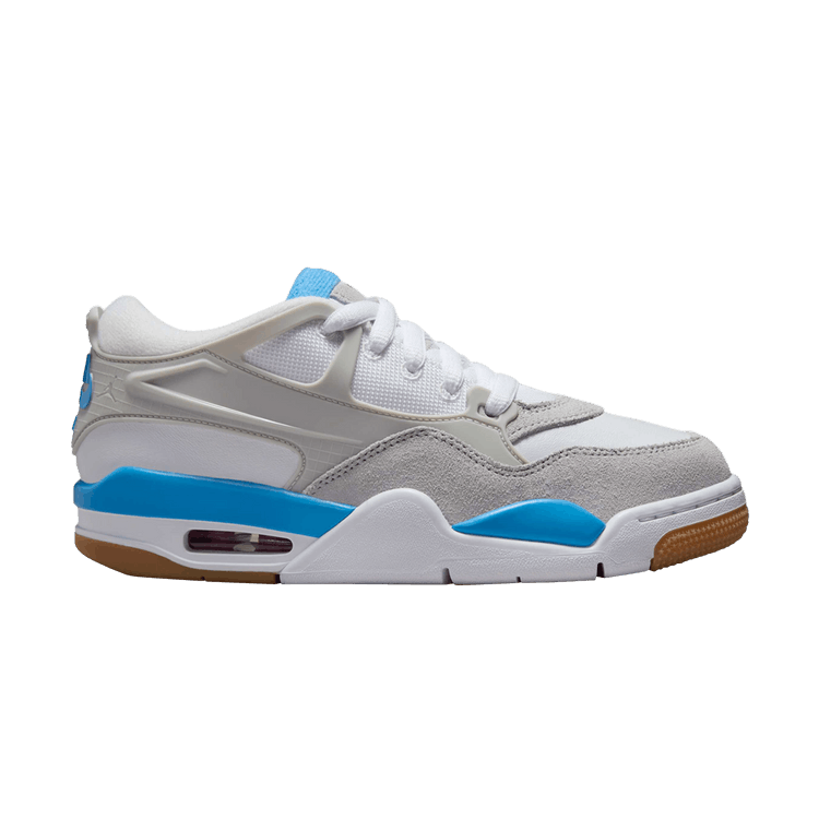 Air Jordan 4 RM GS 'University Blue' — White/White/Neutral Grey
