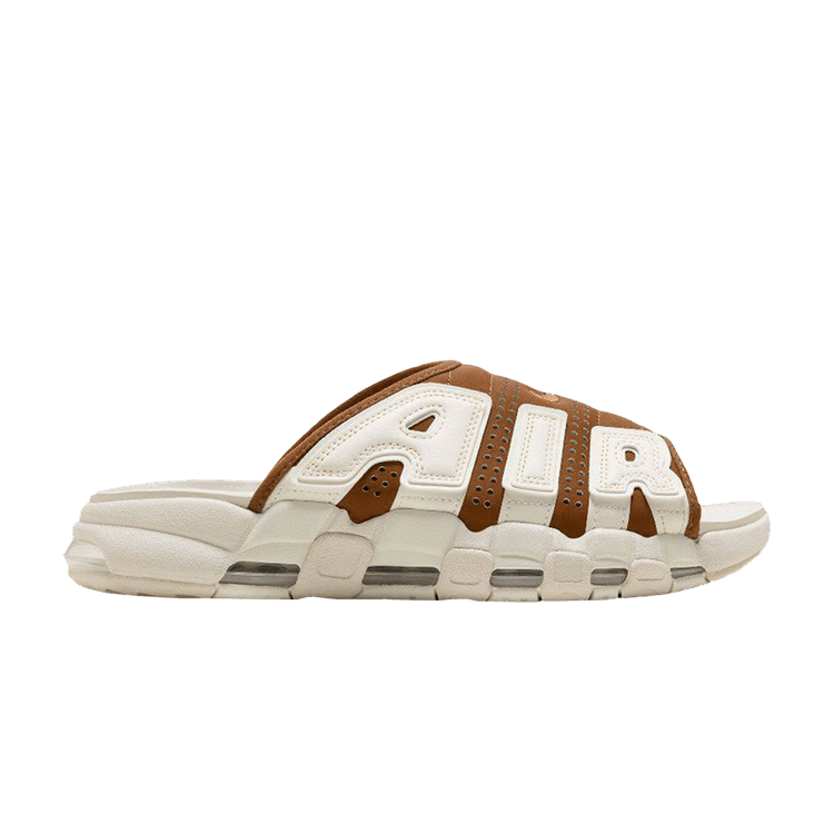 Nike Air More Uptempo Slide 'Light British Tan' — Light British Tan/Light Orewood Brown/Clear/Sail