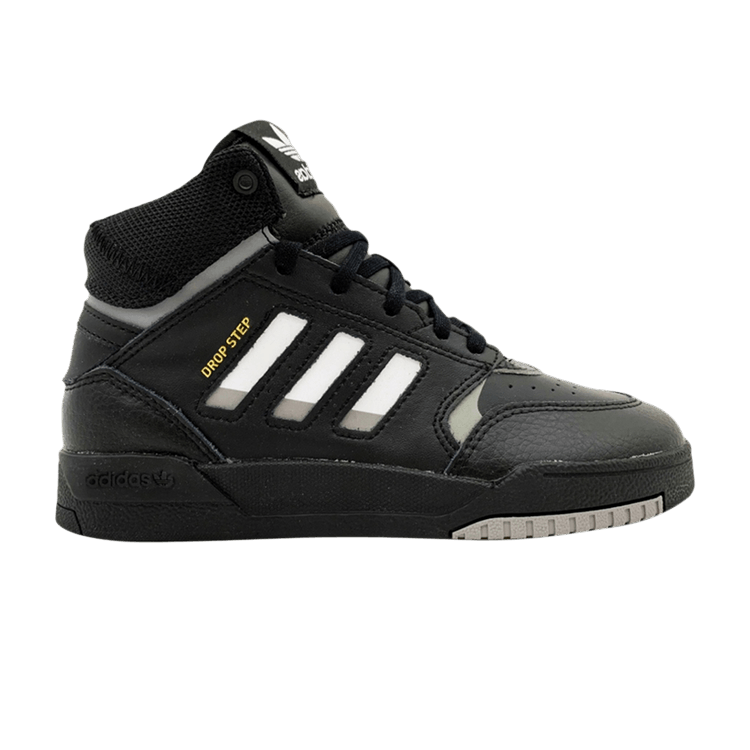 Adidas Drop Step J 'Black' — Core Black/Footwear White/Grey Three