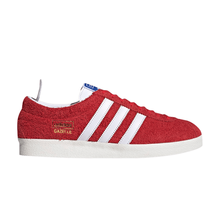 Adidas Gazelle Vintage 'Red Suede' — Scarlet/Cloud White/Gold Metallic