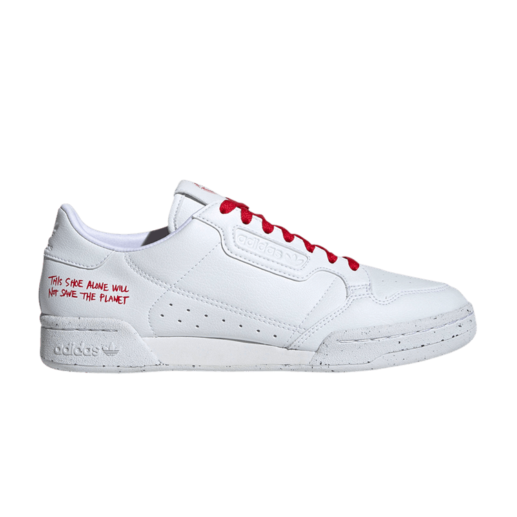 Adidas Continental 80 'Sustainability' — Cloud White/Cloud White/Scarlet