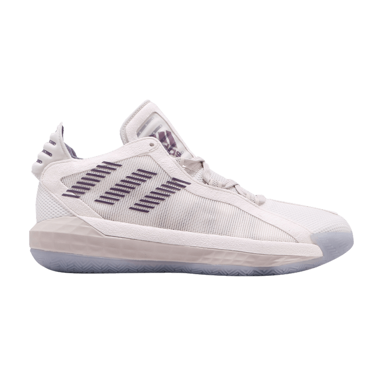 adidas Dame 6 'Weber State' PE — Chalk White/Tech Purple/Clear Brown