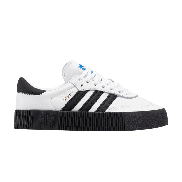 Adidas Wmns Sambarose 'White Black' — Footwear White/Core Black/Blue Bird