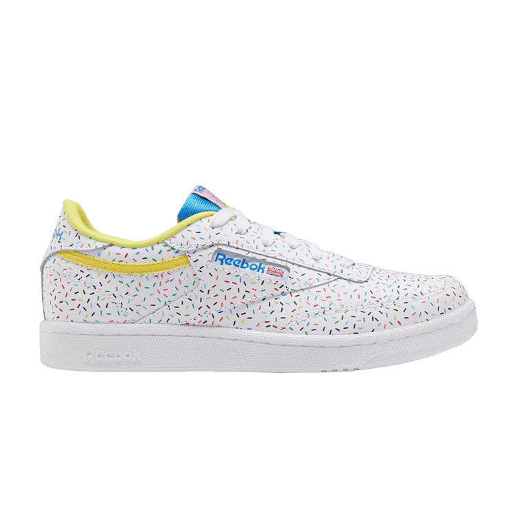 Reebok Club C J 'National Ice Cream Day - Sprinkle' — White/Classic Pink/Bright Yellow