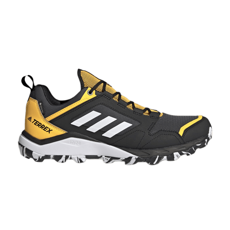 Adidas Terrex Agravic TR Gore-Tex 'Black Solar Gold' — Grey/Cloud White/Solar Gold