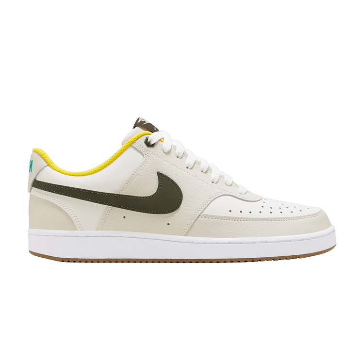 Nike Court Vision Low 'White Cargo Khaki' — Summit White/Cargo Khaki/White